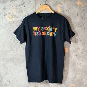 Spencer's Black 'My Anxiety Has Anxiety' Graphic T-Shirt